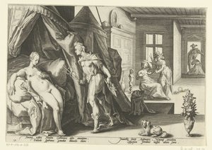 Mercurius en la cámara de Herses Metamorfosis de Ovidio (título de la serie)