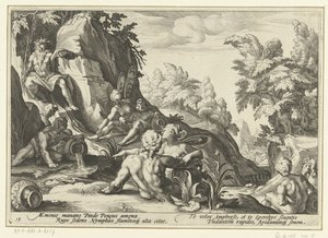 Peneo visitado por otros dioses del río Metamorfosis de Ovidio (título de la serie)