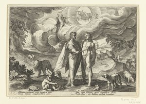 Prometeo le da fuego al hombre Metamorfosis de Ovidio (título de la serie)