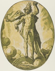 Éter, lámina seis de Demogorgon y las Deidades de Hendrick Goltzius