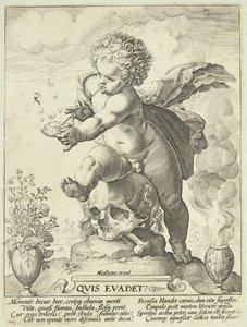 Alegoría sobre la fugacidad de la vida ("Quis Evadet?") de Hendrick Goltzius