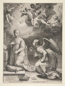 Anunciación de Hendrick Goltzius
