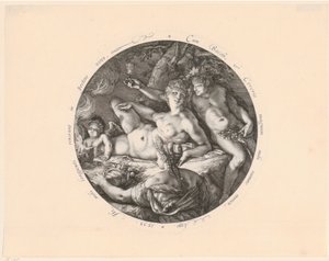 Baco, Ceres y Venus de Hendrick Goltzius