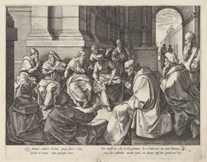 Booz y los ancianos La historia de Ruth (título de la serie) de Hendrick Goltzius