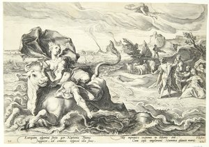 El rapto de Europa de Hendrick Goltzius