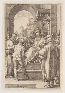 Cristo ante Pilatos, de La Pasión de Hendrick Goltzius