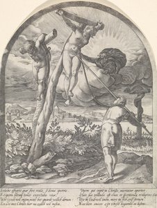 El hombre debe matar sus deseos. Las cacerías espirituales (título de la serie) de Hendrick Goltzius
