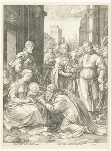 La Adoración de los Reyes Primeros años de María (título de la serie) Obras maestras (título de la serie) de Hendrick Goltzius