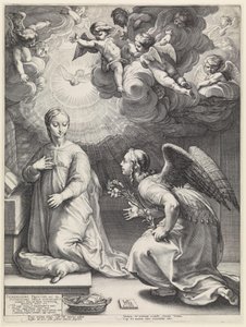 La Anunciación de Hendrick Goltzius