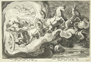 Faetón conduciendo el carro del sol de Hendrick Goltzius