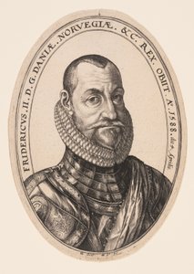 Federico II, rey de Dinamarca y Noruega de Hendrick Goltzius