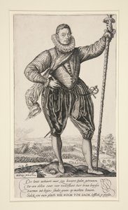 Gerrit de Jong (o Pike Bearer Standing) de Hendrick Goltzius