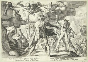Los Gigantes Asaltan los Cielos de Hendrick Goltzius
