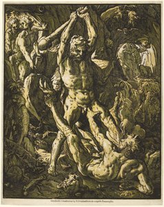 Hércules matando a Caco de Hendrick Goltzius