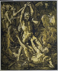 Hércules en Caco de Hendrick Goltzius