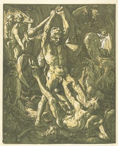 Hércules en Cacus de Hendrick Goltzius