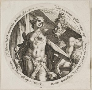 Judith con la cabeza de Holofernes de Hendrick Goltzius