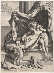 Marte y Venus de Hendrick Goltzius