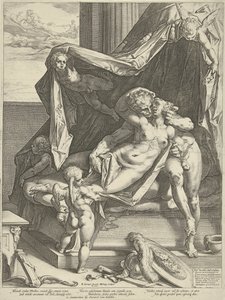 Marte a Venus de Hendrick Goltzius