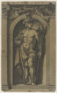 Mercurio Marcus (título sobre el objeto) de Hendrick Goltzius