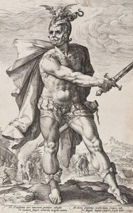 Mucio Escévola (Héroes romanos, lámina 3)