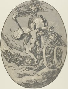 Nox, lámina siete de Demogorgon y las deidades de Hendrick Goltzius