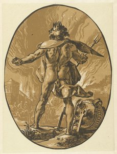 Plutón
Dioses y diosas (título de la serie) de Hendrick Goltzius