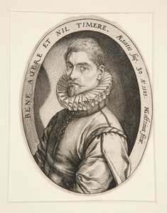 Retrato de Hieronymous Scholiers de Hendrick Goltzius