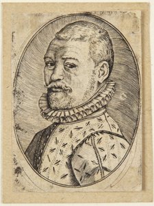 Retrato de un hombre vuelto hacia la izquierda de Hendrick Goltzius