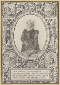 Retrato de Carlota de Borbón de Hendrick Goltzius