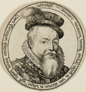 Robert Dudley, Conde de Leicester (1532-1588), noble inglés, Gobernador General de las Provincias Unidas en 1585-87 de Hendrick Goltzius