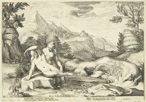 Salmacis y Hermafrodito de Hendrick Goltzius