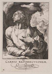San Judas Tadeo, de Cristo, los Apóstoles y San Pablo con el Credo de Hendrick Goltzius