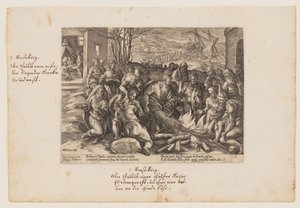 San Pablo mordido por la víbora, de Acta Apostolorum (Los Hechos de los Apóstoles) de Hendrick Goltzius