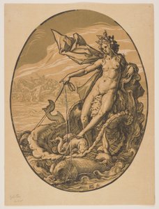 Tetis, de Las Deidades de Hendrick Goltzius