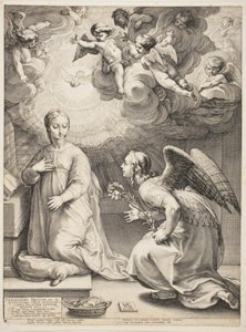 La Anunciación de Hendrick Goltzius