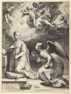La Anunciación de Hendrick Goltzius