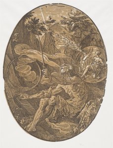La Cueva de la Eternidad (El Mago) de Hendrick Goltzius