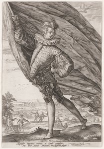 El gran portaestandarte de Hendrick Goltzius