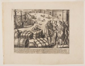 El notario ignorante, de Litis Abusus (Los abusos de la ley) de Hendrick Goltzius