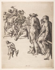 La masacre de los inocentes de Hendrick Goltzius