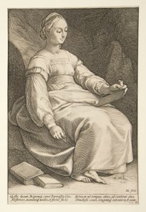 Las Nueve Musas: Clio, #4 en una serie de 9 de Hendrick Goltzius