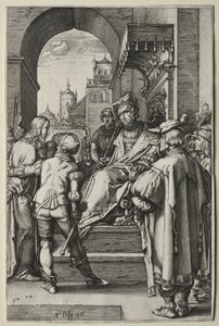La Pasión: Cristo ante Pilato de Hendrick Goltzius