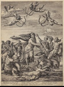 El triunfo de Galatea de Hendrick Goltzius