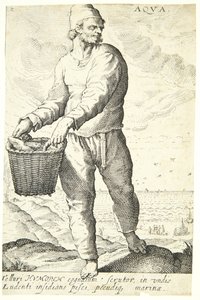 Agua (Aqua) de Hendrick Goltzius