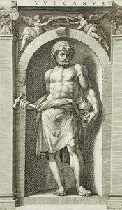 Vulcano de Hendrick Goltzius