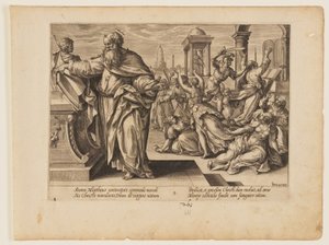 l Martirio de San Mateo, de El Martirio de Cristo y de los Apóstoles de Hendrick Goltzius
