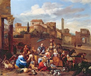 Mercado de vegetales en Italia