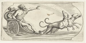 Un dios del mar en un carro Nouveau Livre des Dieux et Deeßes De la Marine Bouckje of Sea Gods and Goddesses (título de la serie)