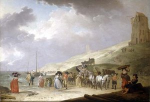 Compañía Elegante en la Playa de Scheveningen, 1787 de Hendrick de Meyer